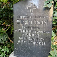 Tombstone Wilhelm Beutel (© Sebastian Weise/EEL)