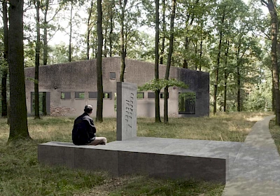 Entwurf für die Gedenkstätte in Lety